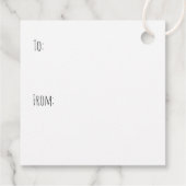 Frohe Weihnachts Yorkshire Terrier Dogs Geschenkanhänger (Rückseite)