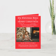 Frohe Weihnachts-Zeitungs-Foto