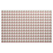 Frohe Weihnachts Zucker Pudding Holly Blätter Stoff (Yard (91,4 cm))