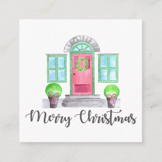 Frohe Weihnachts-Zuhause Begleitkarte (Vorderseite)