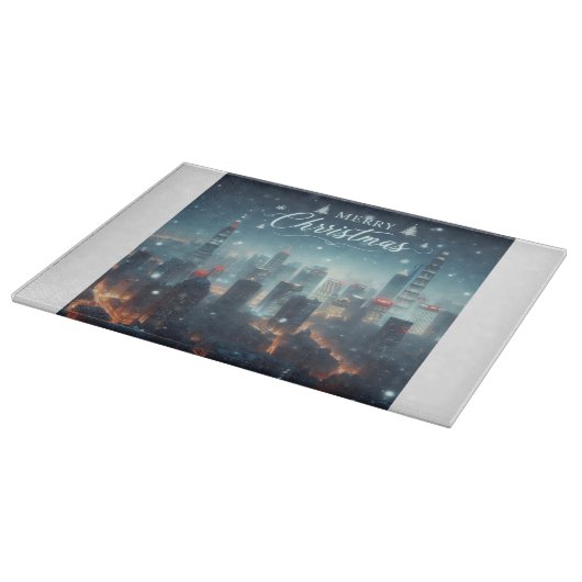 Frohe Weihnachtsabschneidung Schneidebrett (Ecke)