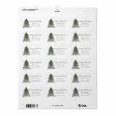 Frohe Weihnachtsadressen-Labels Adressaufkleber (Vorne)