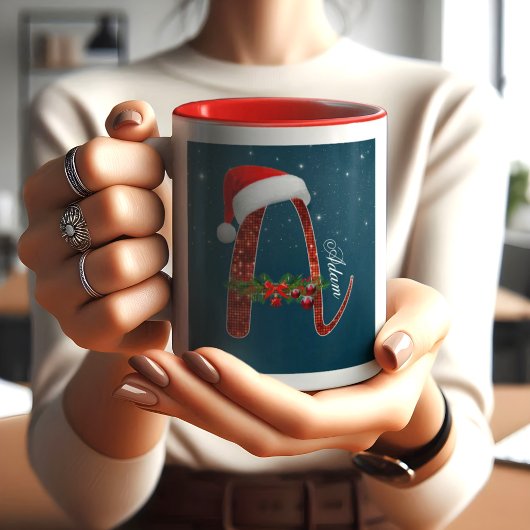 Frohe Weihnachtsalphabeten _A_ Tasse