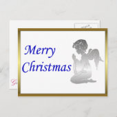 Frohe Weihnachtsangel Feiertagspostkarte (Vorne/Hinten)