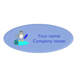 Frohe Weihnachtsangeln Pinguin Individuelle Name T Namenschild