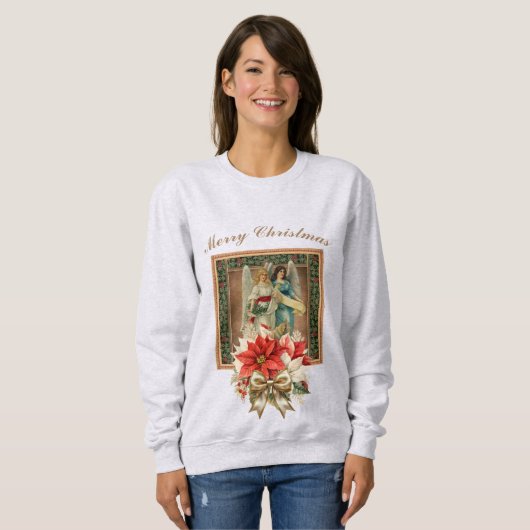 Frohe WeihnachtsAngels Sweatshirt (Vorne ganz)