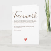 Frohe Weihnachtsarbeitskarte Karte (Vorderseite)