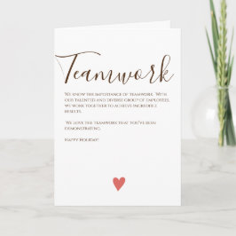 Frohe Weihnachtsarbeitskarte Karte