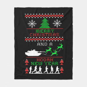 Frohe Weihnachtsarmee - Neues Jahr Fleecedecke