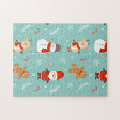 Frohe Weihnachtsästhetik - Hell, Fröhliche Feierta Puzzle (Horizontal)