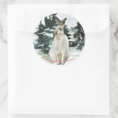 Frohe Weihnachtsaufkleber Etiketten giftwracks Fei Runder Aufkleber (Tasche)