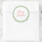 Frohe Weihnachtsaufkleber Runder Aufkleber (Tasche)