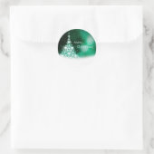 Frohe Weihnachtsaufkleber Runder Aufkleber (Tasche)