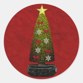 Frohe Weihnachtsaufkleber Runder Aufkleber