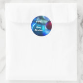 Frohe Weihnachtsaufkleber Runder Aufkleber (Tasche)