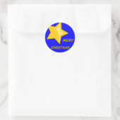 Frohe Weihnachtsaufkleber Runder Aufkleber (Tasche)