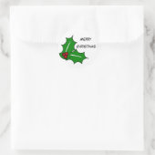 Frohe Weihnachtsaufkleber Runder Aufkleber (Tasche)