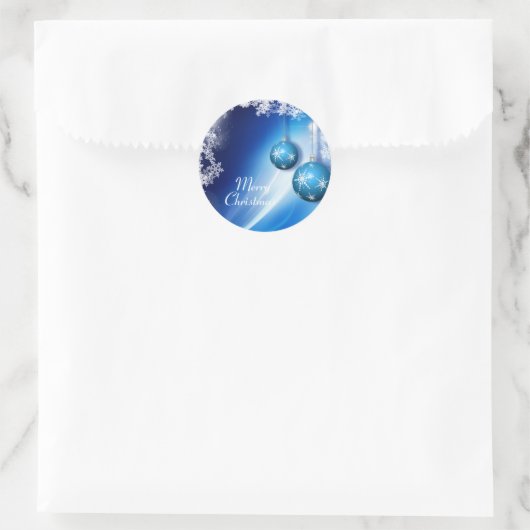 Frohe Weihnachtsaufkleber Runder Aufkleber (Tasche)
