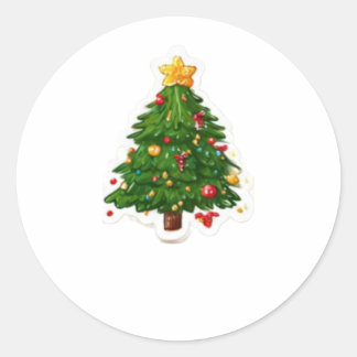 Frohe Weihnachtsaufkleber Tag Runder Aufkleber