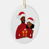 Frohe Weihnachtsbaby Red Keramik Ornament (Rechts)