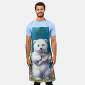 Frohe Weihnachtsbabys Bärenbärchen Blume Schürze (Getragen)