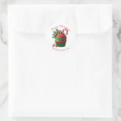 Frohe Weihnachtsbäckerei Cupcake Danke Sticker (Tasche)