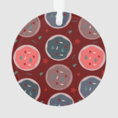 Frohe Weihnachtsbäckerkost Name Ornament (Rückseite)