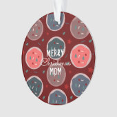 Frohe Weihnachtsbäckerkost Name Ornament (Vorderseite)