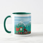 Frohe Weihnachtsbahn Tasse (Links)