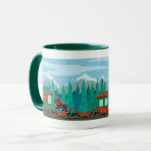 Frohe Weihnachtsbahn Tasse (Vorderseite Links)