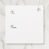 Frohe Weihnachtsbahn Trolley Street Geschenkanhänger (Rückseite)