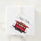 Frohe Weihnachtsbahn Trolley Street Geschenkanhänger (Beispiel)