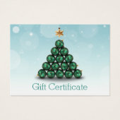 Frohe Weihnachtsbälle Tree Mint Pastel Geschenkkar (Vorderseite)