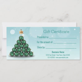Frohe Weihnachtsbälle Tree Mint Pastel Geschenkkar
