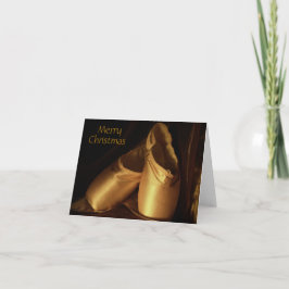 Frohe Weihnachtsballschuhe-Karte Feiertagskarte