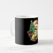 Frohe Weihnachtsbanana Kaffeetasse (Vorderseite Links)