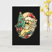 Frohe Weihnachtsbanana Karte (Gelbe Blume)
