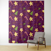 Frohe Weihnachtsbände Wandteppich (Beispiel)