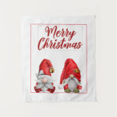 Frohe Weihnachtsbände Wandteppich (Vorderseite)