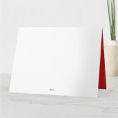 Frohe Weihnachtsbanner Red Reindeer Karte (Rückseite)