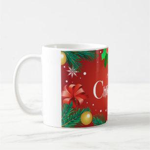 Frohe Weihnachtsbanner, Weihnachten Party mit Gesc Kaffeetasse