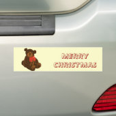 Frohe Weihnachtsbär Autoaufkleber (Auf Auto)