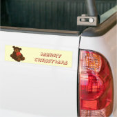 Frohe Weihnachtsbär Autoaufkleber (Auf Lkw)