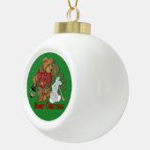 Frohe Weihnachtsbär & Bunny Ball Ornament (Rechts)