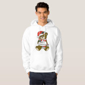 Frohe Weihnachtsbär Hoodie (Vorne ganz)