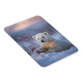 Frohe Weihnachtsbär Magnet (Rechte Seite)