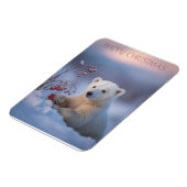 Frohe Weihnachtsbär Magnet (Linke Seite)