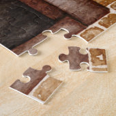 Frohe Weihnachtsbär Strumpf Feuerplatz Mantle Puzzle (Seite)