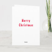 Frohe Weihnachtsbär Weihnachtskarte Karte (Rückseite)