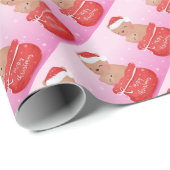 Frohe Weihnachtsbären Geschenkpapier (Rolleneckpunkt)